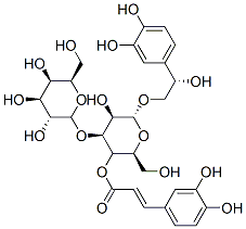 [(2R,3R,4S,5R,6R)-6-[(2S)-2-(3,4-dihydroxyphenyl)-2-hydroxy-ethoxy]-5-hydroxy-2-(hydroxymethyl)-4-[(2S,3R,4S,5R,6R)-3,4,5-trihydroxy-6-(hydroxymethyl)oxan-2-yl]oxy-oxan-3-yl] 3-(3,4-dihydroxyphenyl)prop-2-enoate CAS#: 132278-04-7