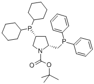(2R,4R)-N-TERT-BUTOXYCARBONYL-4-(DICYCLOHEXYLPHOSPHINO)-2-[(DIPHENYLPHOSPHINO)METHYL]PYRROLIDINE CAS#: 114751-47-2