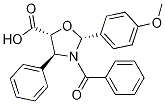 (2R,4S,5R)-3-Benzoyl-2-(4-methoxyphenyl)-4-phenyl-5-oxazolidinecarboxylic acid CAS#: 157826-10-3