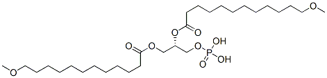 [(2S)-1-(12-methoxydodecanoyloxy)-3-phosphonooxypropan-2-yl] 12-methoxydodecanoate CAS#: 308069-40-1