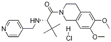 (2S)-1-(3,4-Dihydro-6,7-dimethoxy-2(1H)-isoquinolinyl)-3,3-dimethyl-2-[(4-pyridinylmethyl)amino]-1-butanonehydrochloride CAS#: 372523-75-6