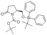 (2S)-2-[[[(1,1-DIMETHYLETHYL)DIPHENYLSILYL]OXY]METHYL]-5-OXO-1-PYRROLIDINECARBOXYLATE-1,1-DIMETHYLETHYL ESTER CAS#: 138871-56-4