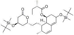 (2S)-2-Methyl-butanoic Acid (1S,3S,7S,8S,8aR)-3-[[(1,1-DiMethylethyl)diMethylsilyl]oxy]-8-[2-[(2R,4R)-4-[[(1,1-diMethylethyl)diMethylsilyl]oxy]tetrahydro-6-oxo-2H-pyran-2-yl]ethyl]-1,2,3,7,8,8a-hexahydro-7-Methyl-1-naphthalenyl Ester CAS#: 136980-32-0
