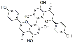 (2S)-2,3-Dihydro-5,5',7,7'-tetrahydroxy-2,2'-bis(4-hydroxyphenyl)-8,8'-bi[4H-1-benzopyran-4-one] CAS#: 43043-20-5