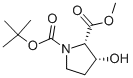 (2S,3R)-1-tert-Butyl-2-methyl-3-hydroxypyrrolidine-1,2-dicarboxylate CAS#: 130966-46-0