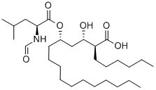 (2S,3S,5S)-5-[(N-Formyl-L-leucyl)oxy]-2-hexyl-3-hydroxyhexadecanoic Acid (Orlistat Impurity) CAS#: 130676-66-3