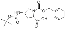 (2S,4S)-1-(BENZYLOXYCARBONYL)-4-(TERT-BUTOXYCARBONYLAMINO)PYRROLIDINE-2-CARBOXYLIC ACID CAS#: 281666-44-2
