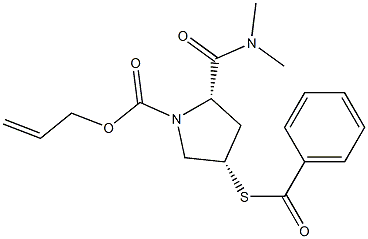 (2S,4S)-1N-(allyloxycarbonyl)-4-benzoylsulfanyl-2-(N,N-diMethylcarbaMoyl)pyrrolidine CAS#: 141818-73-7
