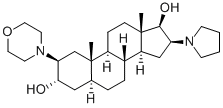 (2b,3a,5a,16b,17b)-2-(4-Morpholinyl)-16-(1-pyrrolidinyl)androstane-3,17-diol CAS#: 119302-20-4