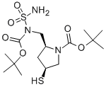 (2s,4s)-1-t-butoxycarbonyl-2-(N-T-butoxycarbonyl-N-sulfamoylamino)methyl-4-mercapto-pyrrolidine CAS#: 148017-44-1