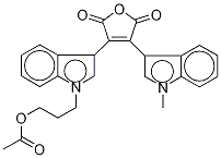 3-[1-[3-(Hydroxy)propyl]-1H-indol-3-yl]-4-(1-Methyl-1H-indol-3-yl)-2,5-furandione Acetate CAS#: 125314-97-8
