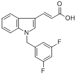 3-[1-(3,5-DIFLUOROBENZYL)-1H-INDOL-3-YL]ACRYLIC ACID CAS#: 307352-81-4