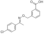 3-[([[1-(4-CHLOROPHENYL)ETHYLIDENE]AMINO]OXY)METHYL]BENZOIC ACID CAS#: 175203-33-5