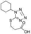 3-[(1-CYCLOHEXYL-1H-TETRAAZOL-5-YL)SULFANYL]PROPANOIC ACID CAS#: 346704-01-6