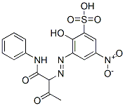 3-[[1-[(anilino)carbonyl]-2-oxopropyl]azo]-2-hydroxy-5-nitrobenzenesulphonic acid CAS#: 38850-01-0