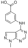 3-[(1-methyl-1H-pyrazolo[3,4-d]pyrimidin-4-yl)amino]benzoic acid CAS#: 361986-58-5