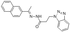 3-(1H-1,2,3-benzotriazol-1-yl)-N'-[1-(2-naphthyl)ethylidene]propanohydrazide CAS#: 384849-26-7
