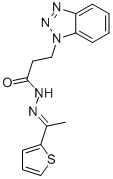 3-(1H-1,2,3-benzotriazol-1-yl)-N'-[1-(2-thienyl)ethylidene]propanohydrazide CAS#: 384849-25-6
