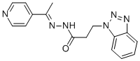 3-(1H-1,2,3-benzotriazol-1-yl)-N'-[1-(4-pyridinyl)ethylidene]propanohydrazide CAS#: 384849-27-8