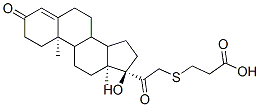 3-[2-[(10R,13S,17R)-17-hydroxy-10,13-dimethyl-3-oxo-2,6,7,8,9,11,12,14,15,16-decahydro-1H-cyclopenta[a]phenanthren-17-yl]-2-oxo-ethyl]sulfanylpropanoic acid CAS#: 114967-87-2