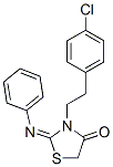3-[2-(4-Chlorophenyl)ethyl]-2-(phenylimino)-4-thiazolidinone CAS#: 34375-49-0