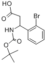 3-(2-Bromo-phenyl)-3-tert-butoxycarboxycarbonylamino-propionic acid CAS#: 284493-55-6