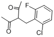 3-(2-CHLORO-6-FLUOROBENZYL)PENTANE-2,4-DIONE CAS#: 175136-74-0