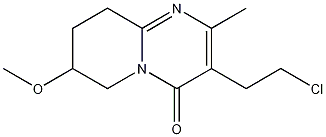 3-(2-Chloroethyl)-6,7,8,9-tetrahydro-7-methoxy-2-methyl-4H-pyrido[1,2-a]pyrimidin-4-one CAS#: 130049-80-8