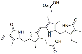 3-[2-[(E)-[3-(2-carboxyethyl)-5-[(4-ethenyl-3-methyl-5-oxo-1,2-dihydropyrrol-2-yl)methyl]-4-methylpyrrol-2-ylidene]methyl]-5-[(3-ethyl-4-methyl-5-oxo-1,2-dihydropyrrol-2-yl)methyl]-4-methyl-1H-pyrrol-3-yl]propanoic acid CAS#: 3947-38-4
