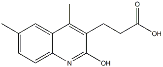 3-(2-HYDROXY-4,6-DIMETHYL-QUINOLIN-3-YL)-PROPIONIC ACID CAS#: 36796-92-6