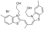 3-(2-Hydroxyethyl)-2-[3-((3-(2-hydroxyethyl)-5-methyl-3H-benzothiazol-2-ylidene)-2-methyl)-1-propenyl]-5-methyl-benzothi CAS#: 36393-83-6