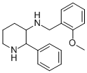 3-[(2-METHOXYBENZYL)AMINO]-2-PHENYL-PIPERIDINE CAS#: 136982-36-0