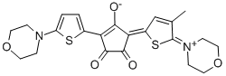 3-(2-Morpholino-thien-2yl)-5-(2,5-dihydro-4-methyl-2-morpholin-1-ylidene-onium-thien-5-ylidene-1,2-dioxo-cyclopenten-4-olate CAS#: 139255-43-9