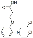 3-[2-[bis(2-chloroethyl)amino]phenoxy]propanoic acid CAS#: 42558-77-0