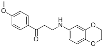 3-(2,3-DIHYDRO-1,4-BENZODIOXIN-6-YLAMINO)-1-(4-METHOXYPHENYL)-1-PROPANONE CAS#: 312510-68-2