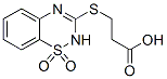 3-[(2H-1,2,4-Benzothiadiazine 1,1-dioxide)-3-ylthio]propanoic acid CAS#: 124802-88-6