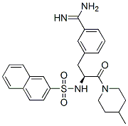 3-[(2S)-3-(4-methyl-1-piperidyl)-2-(naphthalen-2-ylsulfonylamino)-3-ox o-propyl]benzenecarboximidamide CAS#: 159702-07-5