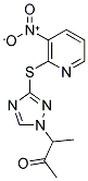 3-(3-[(3-NITRO-2-PYRIDINYL)SULFANYL]-1H-1,2,4-TRIAZOL-1-YL)-2-BUTANONE CAS#: 303151-95-3