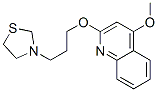 3-[3-(4-Methoxyquinolin-2-yloxy)propyl]thiazolidine CAS#: 41288-12-4