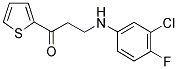 3-[(3-CHLORO-4-FLUOROPHENYL)AMINO]-1-THIEN-2-YLPROPAN-1-ONE CAS#: 339313-12-1