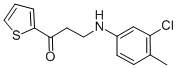 3-(3-CHLORO-4-METHYLANILINO)-1-(2-THIENYL)-1-PROPANONE CAS#: 333352-66-2