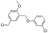 3-(3-CHLORO-PHENOXYMETHYL)-4-METHOXY-BENZALDEHYDE CAS#: 329222-80-2