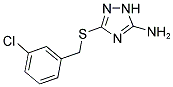 3-[(3-CHLOROBENZYL)SULFANYL]-1H-1,2,4-TRIAZOL-5-YLAMINE CAS#: 344262-76-6