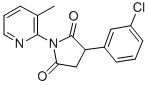 3-(3-Chlorophenyl)-1-(3-methyl-2-pyridinyl)-2,5-pyrrolidinedione CAS#: 132458-99-2