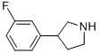 3-(3-FLUOROPHENYL)PYRROLIDINE CAS#: 125067-75-6
