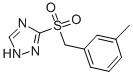 3-[(3-METHYLBENZYL)SULFONYL]-1H-1,2,4-TRIAZOLE CAS#: 339105-87-2