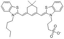 3-(3-SULFOPROPYL)-2-([3-[(3-PENTYL-2-BENZOTHIAZOLINYLIDENE)METHYL]-5,5-DIMETHYL-2-CYCLOHEXEN-1-YLIDENE]METHYL) BENZOTHIAZOLIUM INNER SALT CAS#: 122341-51-9