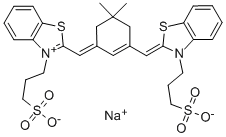 3-(3-SULFOPROPYL)-2-([3-[(3-SULFOPROPYL)-2-BENZOTHIAZOLINYLIDENE) METHYL]-5,5-DIMETHYL-2-CYCLOHEXEN-1-YLIDENE]METHYL)BENZOTHIAZOLIUM INNER SALT SODIUM SALT CAS#: 138623-83-3