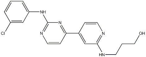 3-[[4-[2-[(3-Chlorophenyl)amino]-4-pyrimidinyl]-2-pyridinyl]amino]-1-propanol CAS#: 164658-13-3