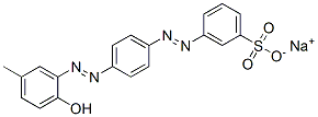 3-[[4-[(2-Hydroxy-5-methylphenyl)azo]phenyl]azo]benzenesulfonic acid sodium salt CAS#: 37820-01-2